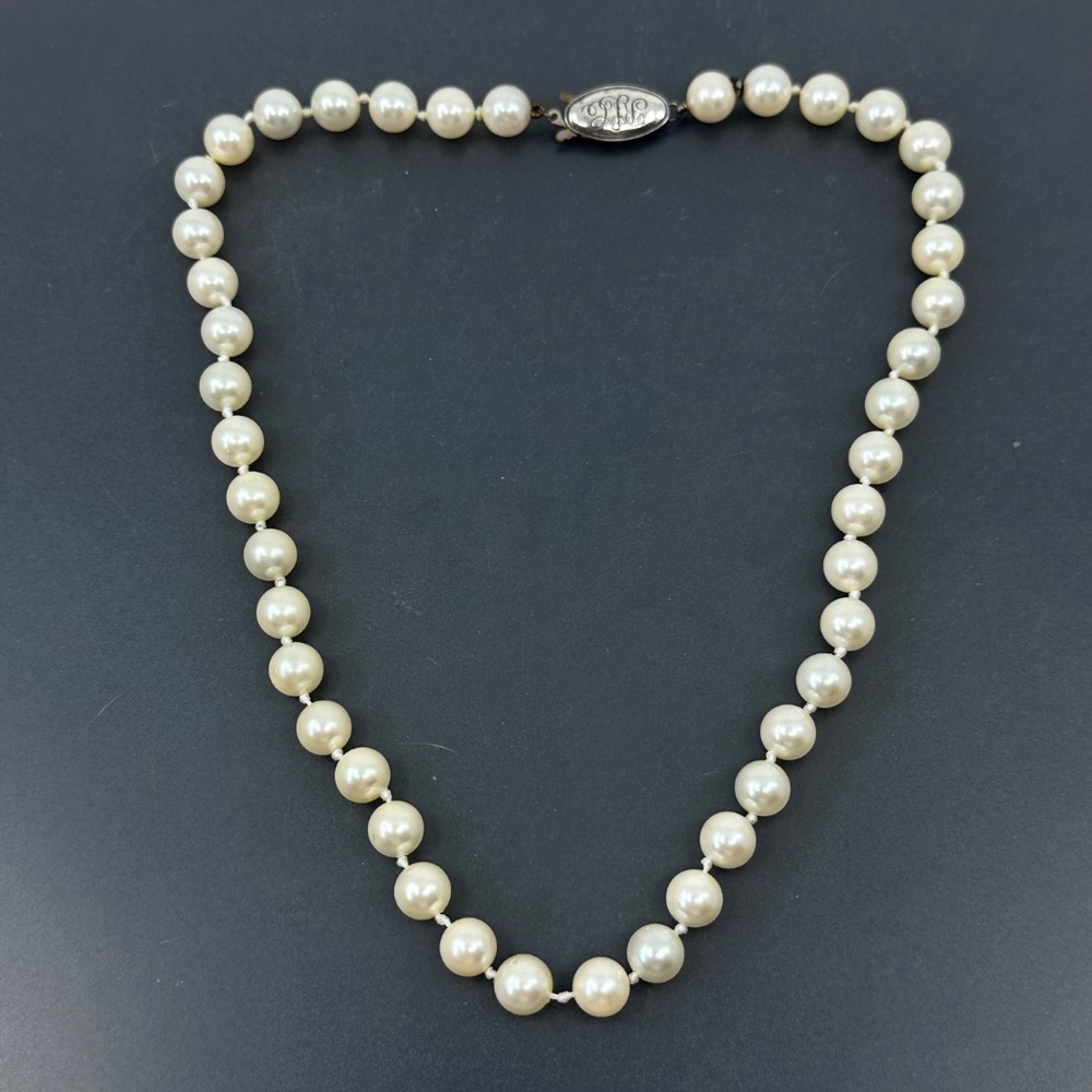 Ralph Lauren sterling silver pearl necklace - GM373 - Picture 2 of 5